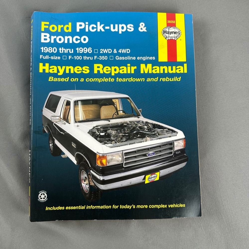 Ford pick-ups & Bronco (80-97)‎ Haynes Repair Manual (USA) (Paperback)
